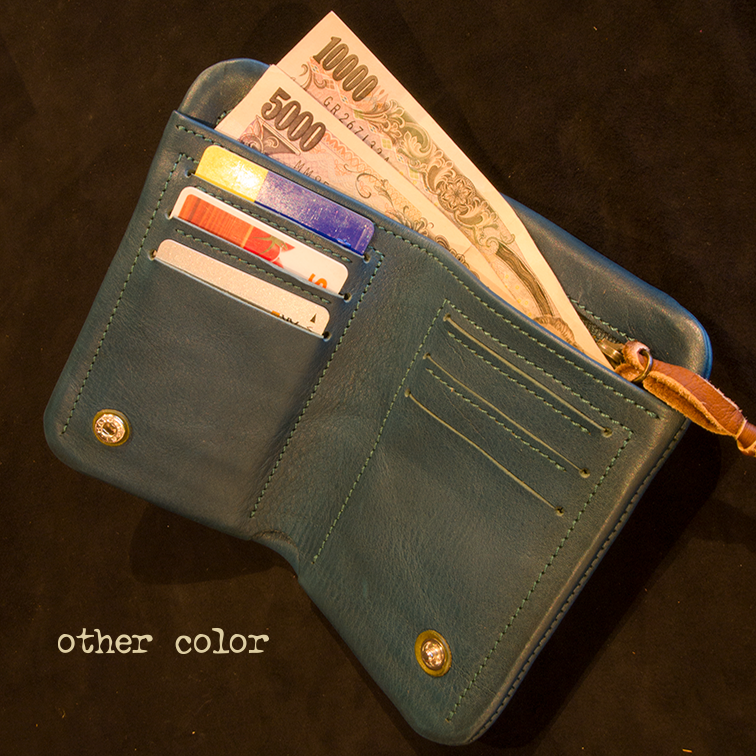 財布 ミドル ウォレット レザー 革 個性 オリジナル ハンドメイド